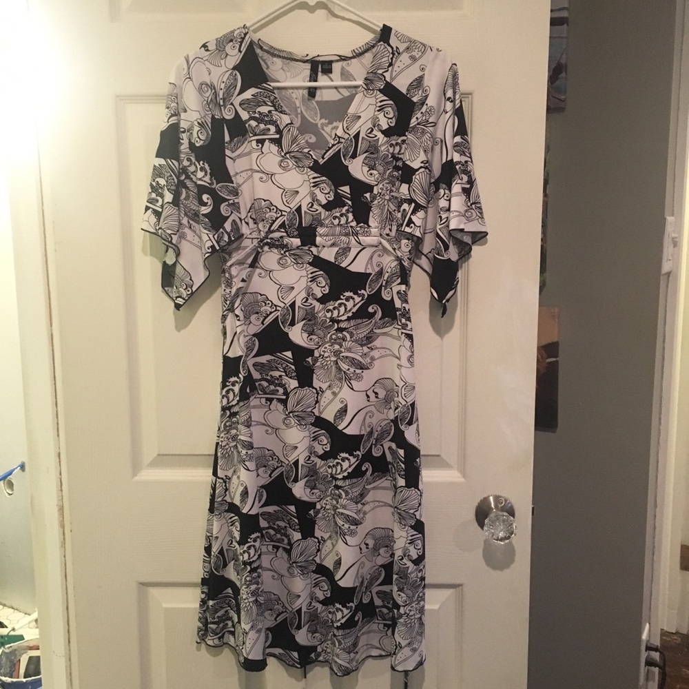 Kimono style A line Dress